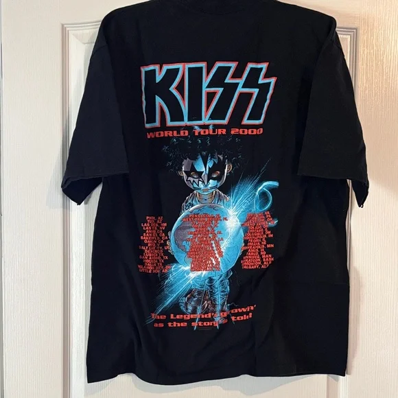 Vintage Kiss Black Farewell Tour Men's Tee - Picture 2 of 3